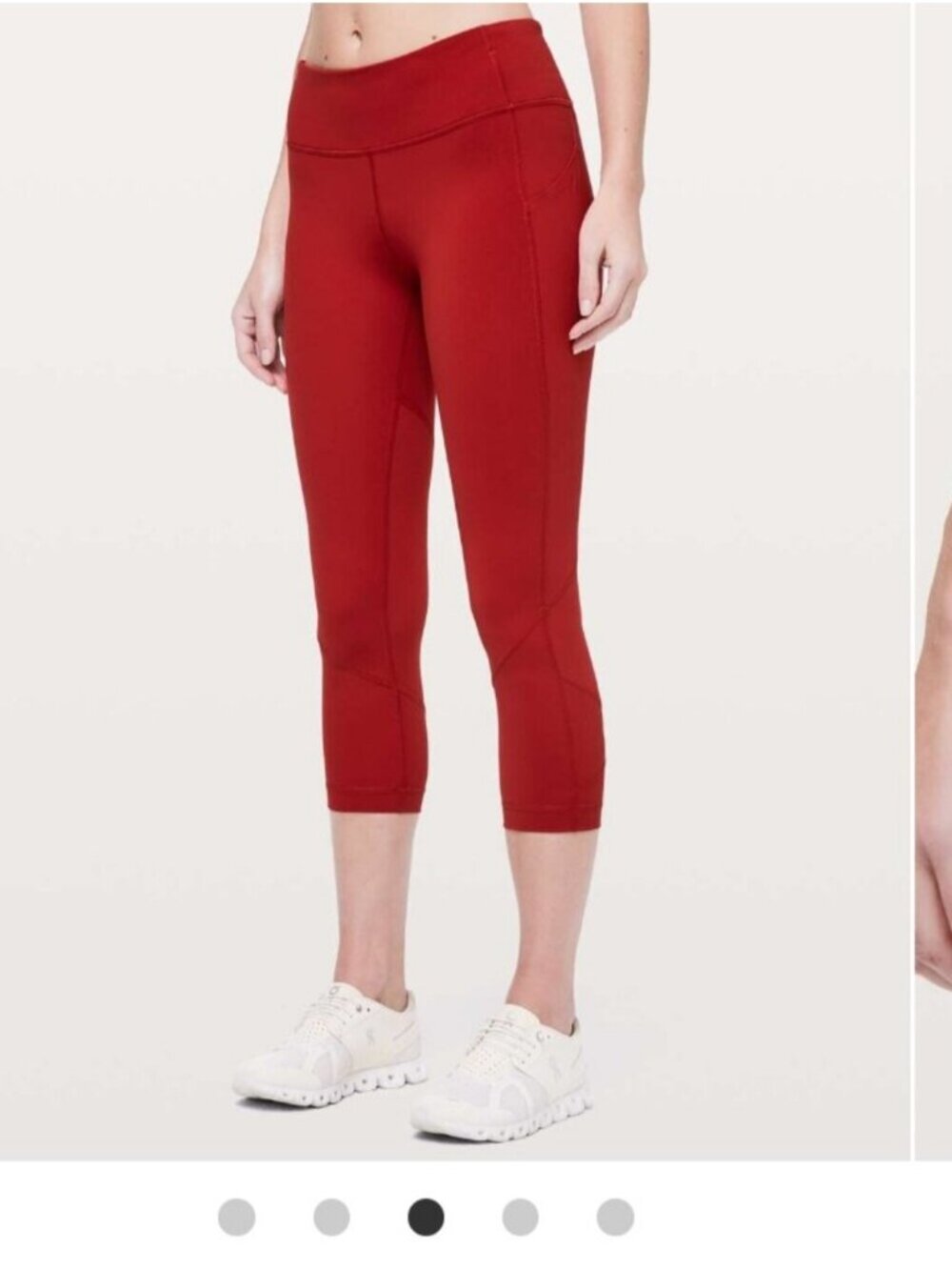 Lululemon Pace Rival Crop 22" - Dark Red